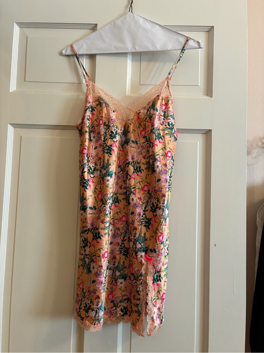 Two Lace-Trim Chemise, Slip Dress